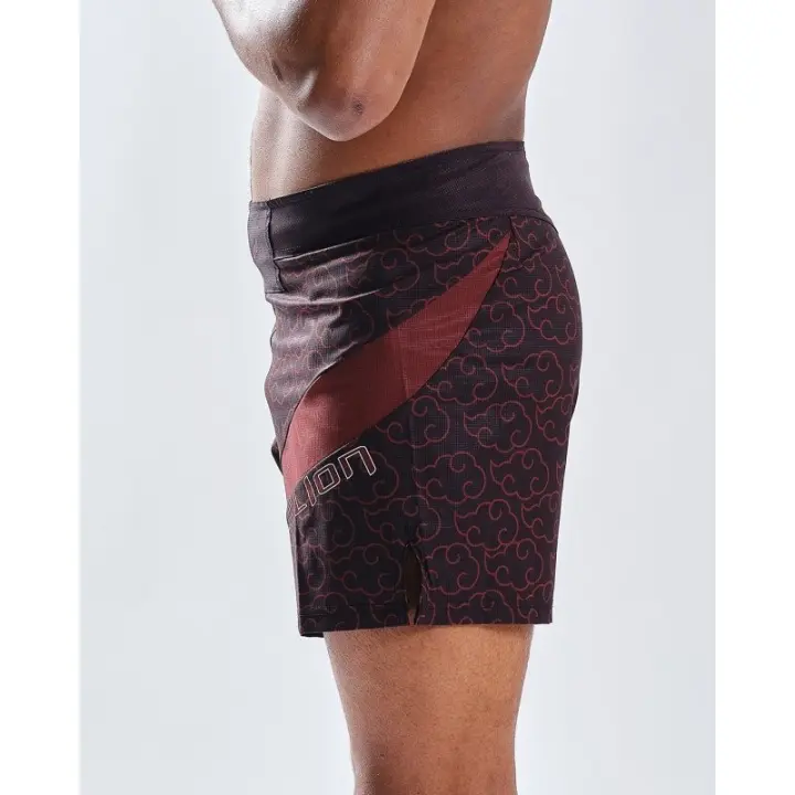 Short de MMA Seyant Naruto x Elion Akatsuki Noir/Bordeaux