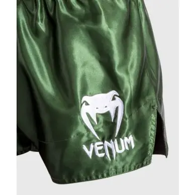 Short de Boxe Thai Venum Classic Kaki/Blanc - 5