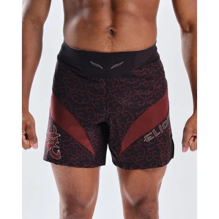Short de MMA Seyant Naruto x Elion Akatsuki Noir/Bordeaux