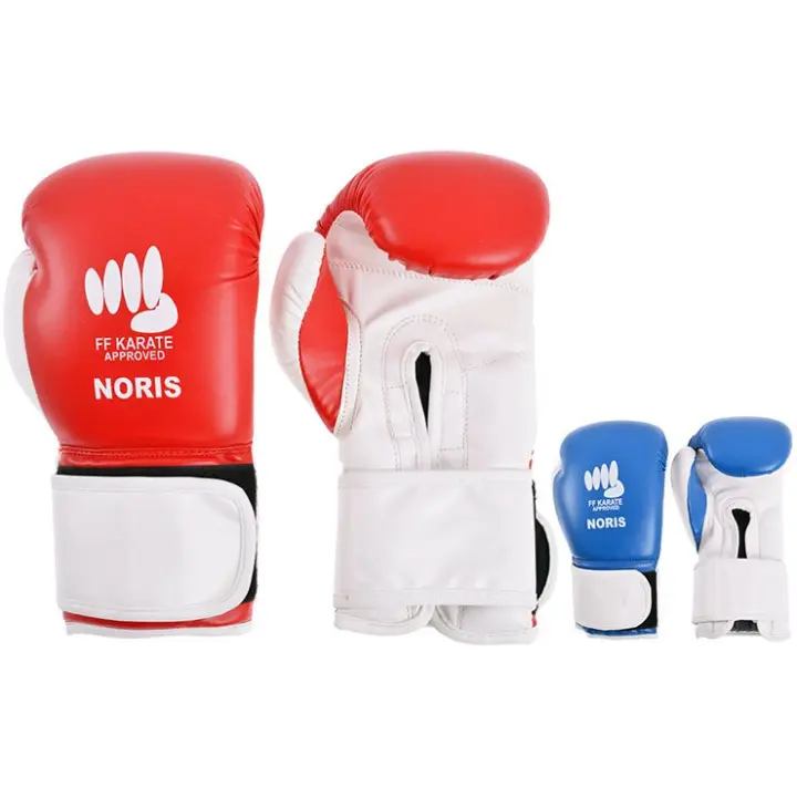 Gants de Karaté Contact PU rouge Noris