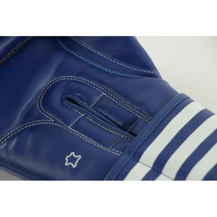 Guantes de contacto de cuero para karate Adidas Ultima Azul