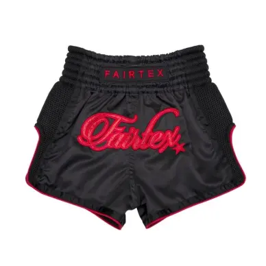Short de Boxe Thaï Fairtex  Noir/Rouge 2104