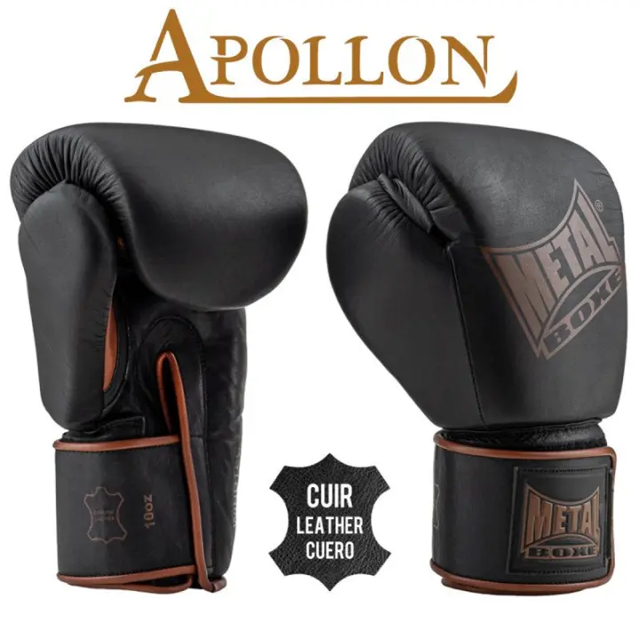 Gants de Boxe  Apollon Metal Boxe 100% cuir