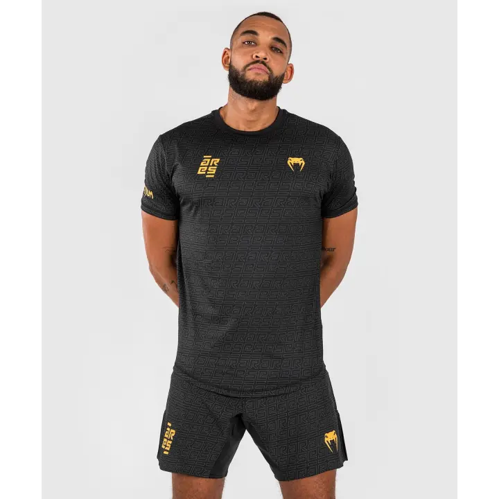 T-Shirt Dry Tech Venum X Ares Noir/Doré