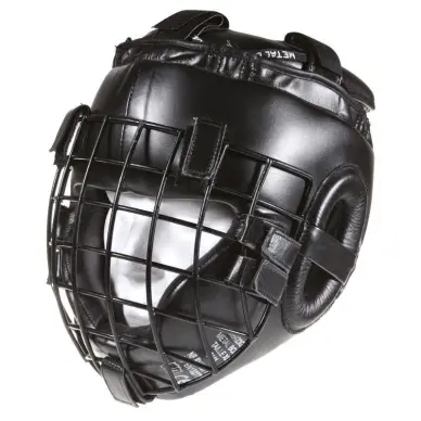 Casque à grille Metal Boxe spécial combat extrême