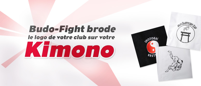 Budo-Fight brode le logo de votre club sur votre kimono